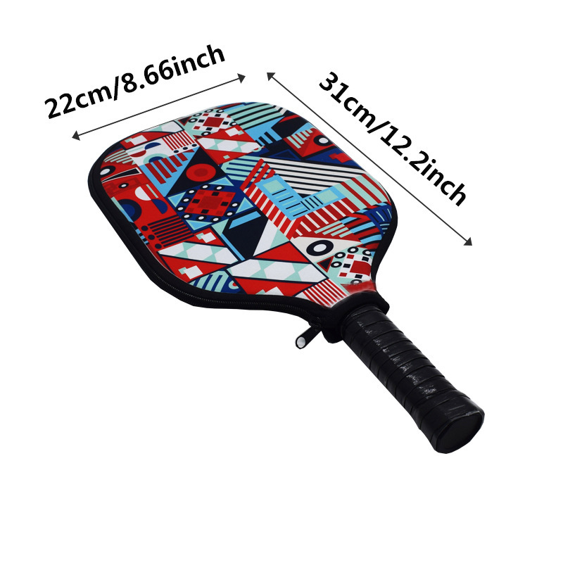 PRPC-Sublimation Pickleball Racket Protective Cover
