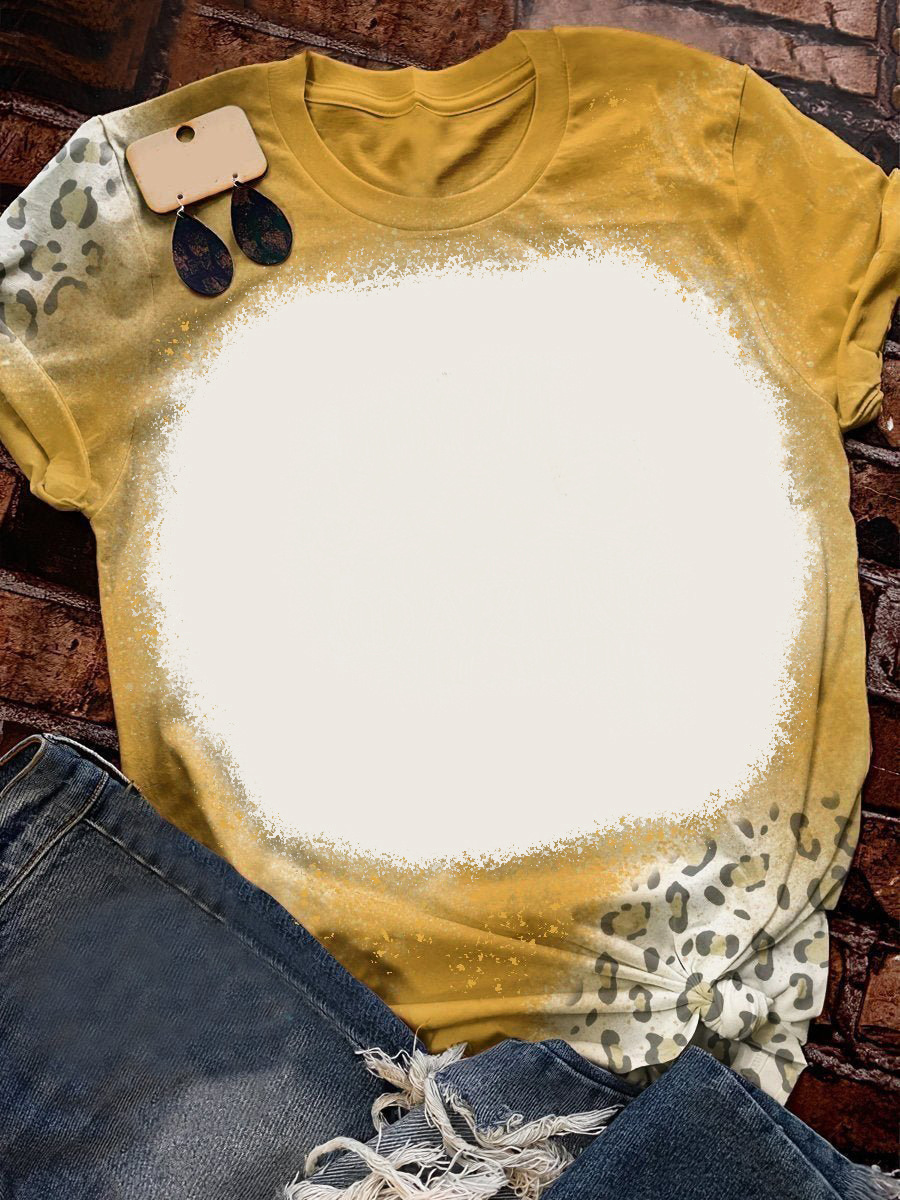BCT04-Sublimation Bleach T Shirt