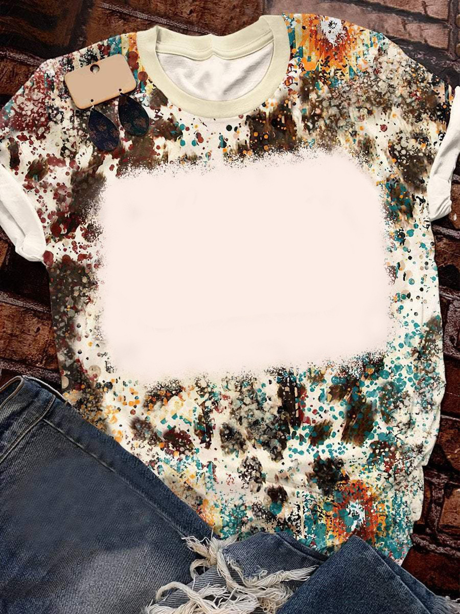 BCT04-Sublimation Bleach T Shirt