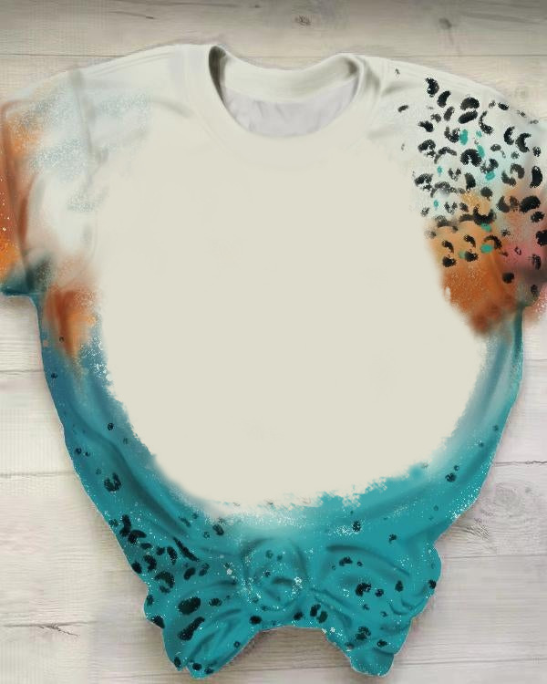 BCT04-Sublimation Bleach T Shirt