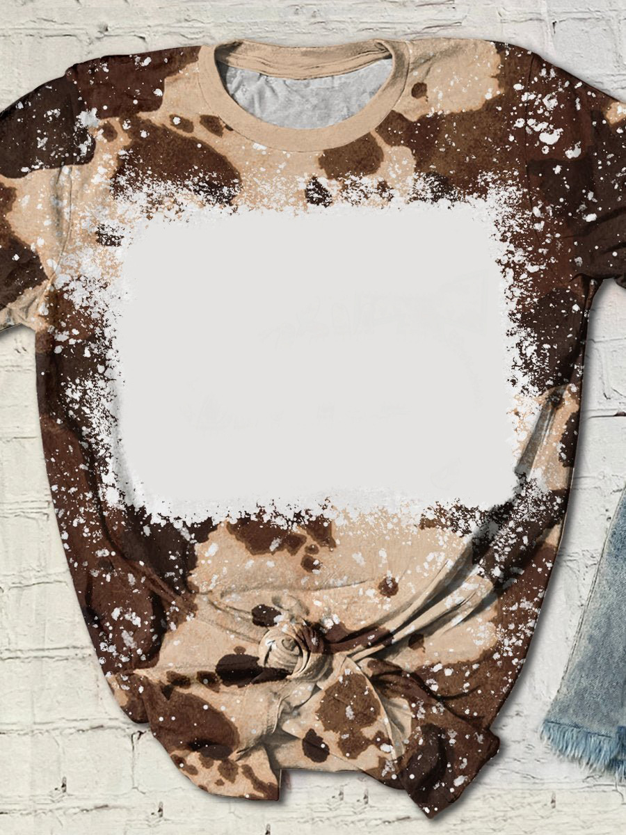 BCT05-Sublimation Bleach T Shirt