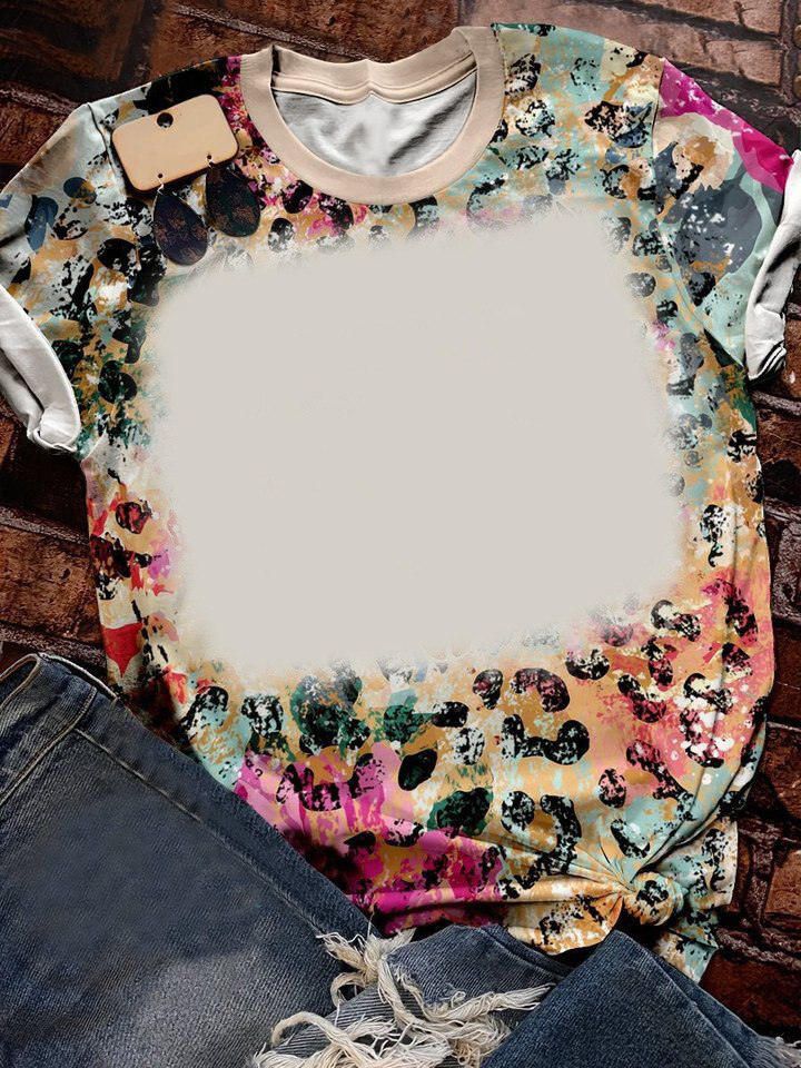 BCT05-Sublimation Bleach T Shirt