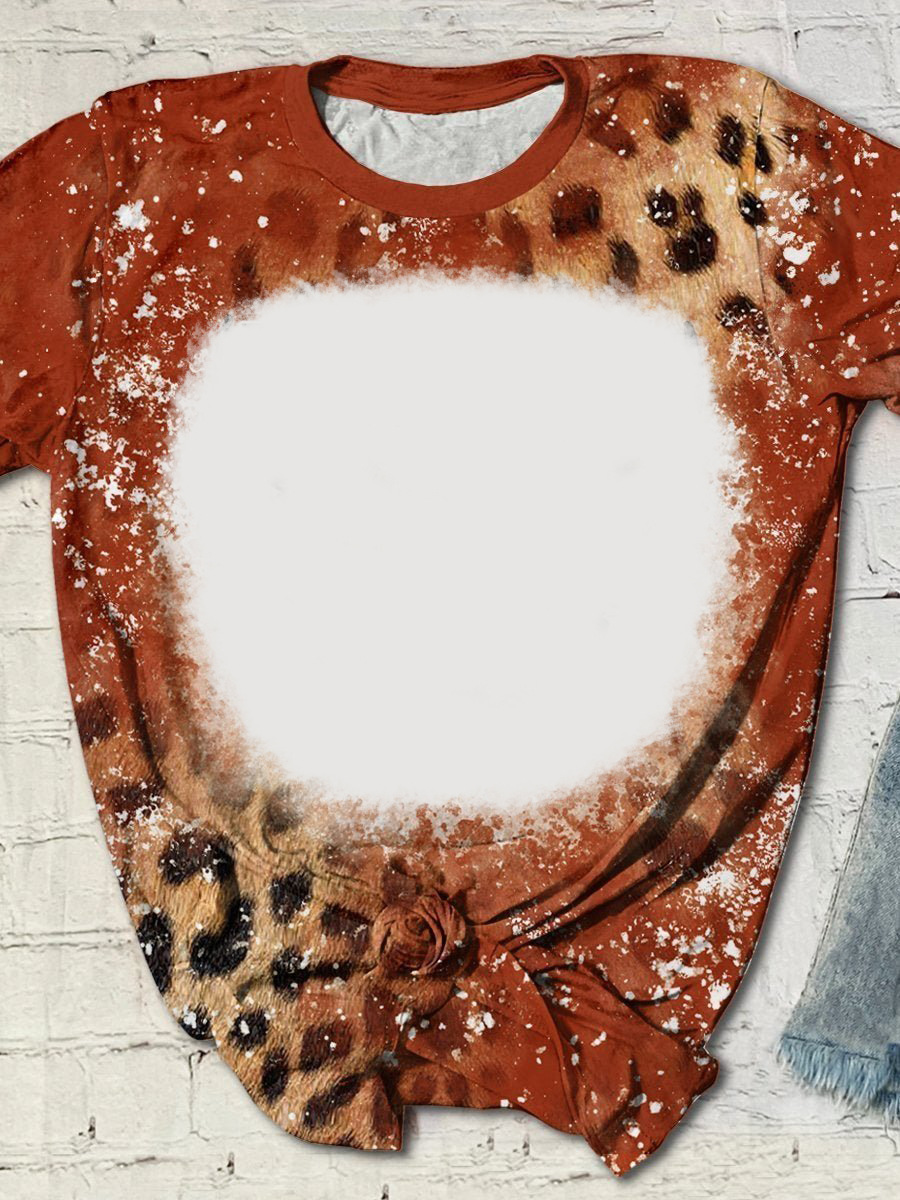 BCT04-Sublimation Bleach T Shirt