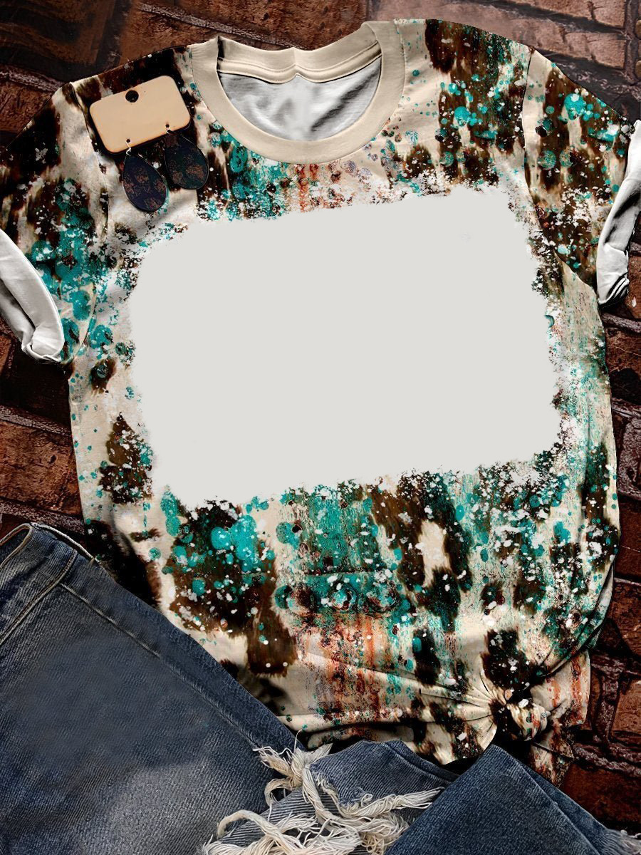 BCT04-Sublimation Bleach T Shirt