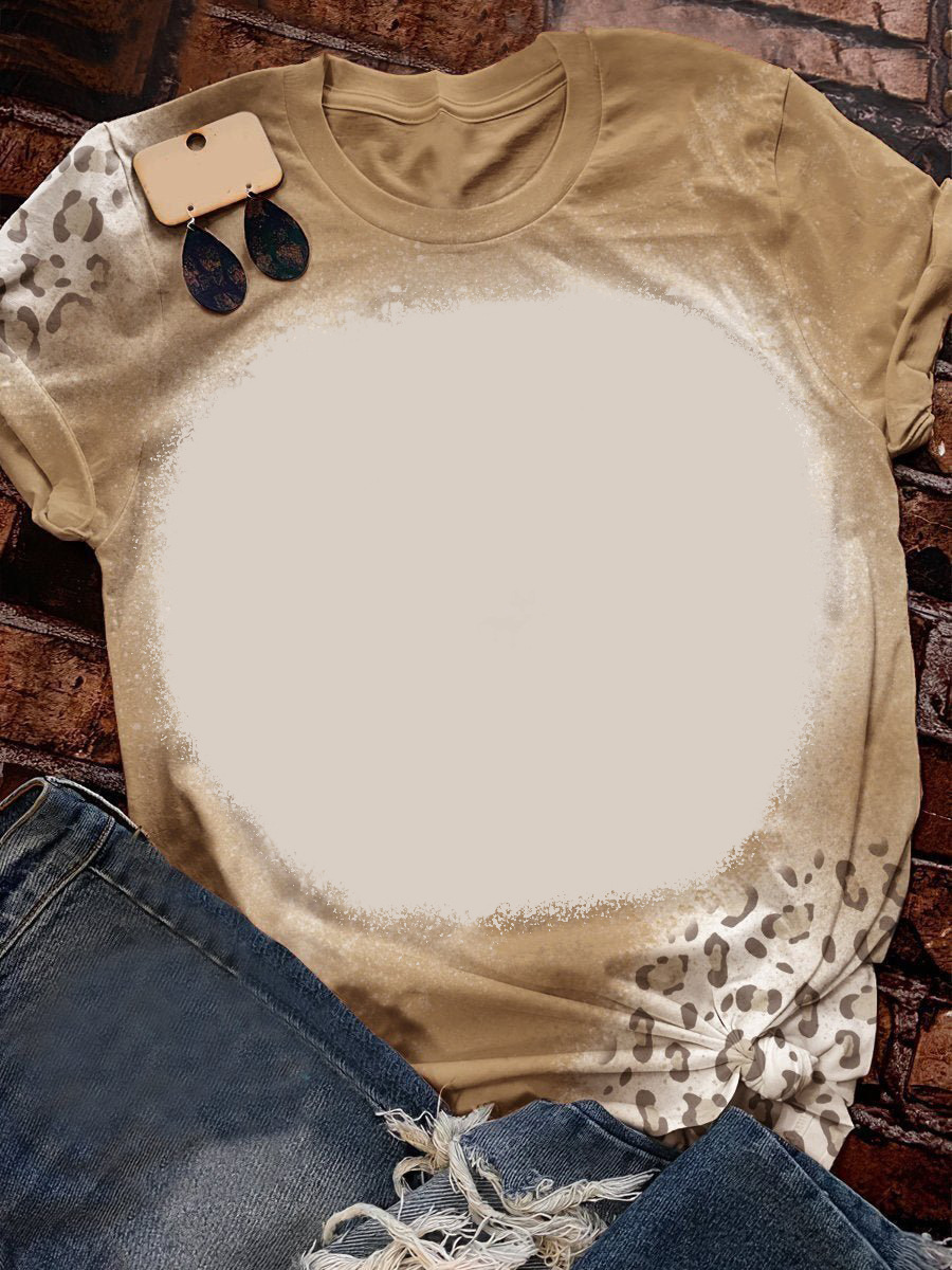 BCT04-Sublimation Bleach T Shirt