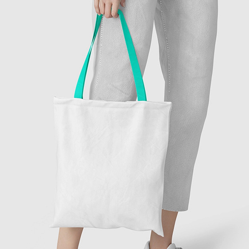 TBG23-Sublimation Tote Bag With Color Handle