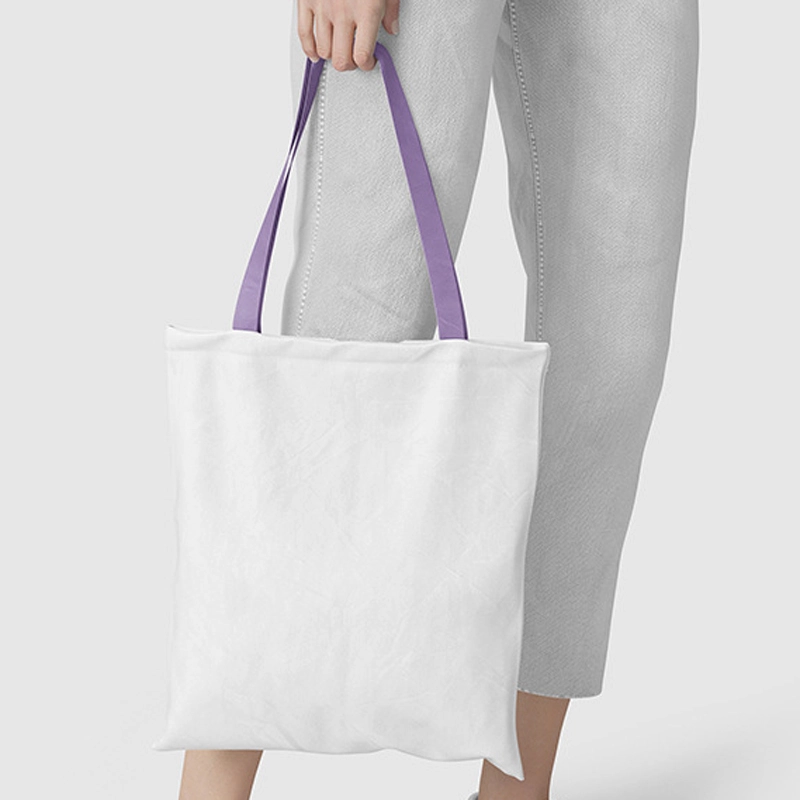 TBG23-Sublimation Tote Bag With Color Handle