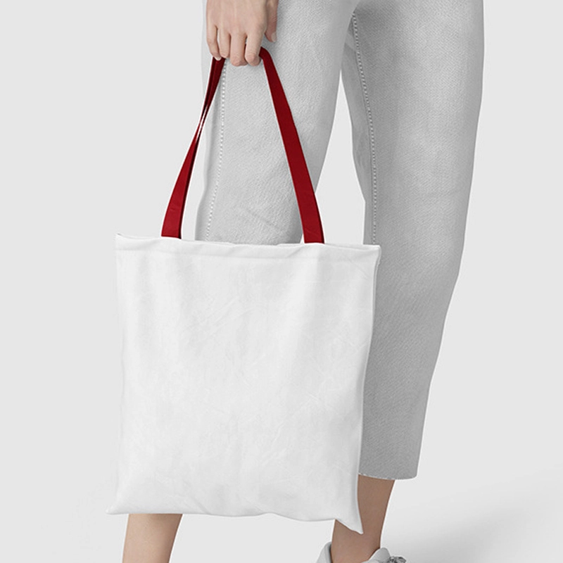 TBG23-Sublimation Tote Bag With Color Handle