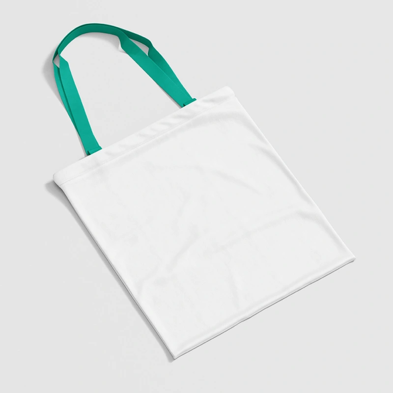 TBG23-Sublimation Tote Bag With Color Handle
