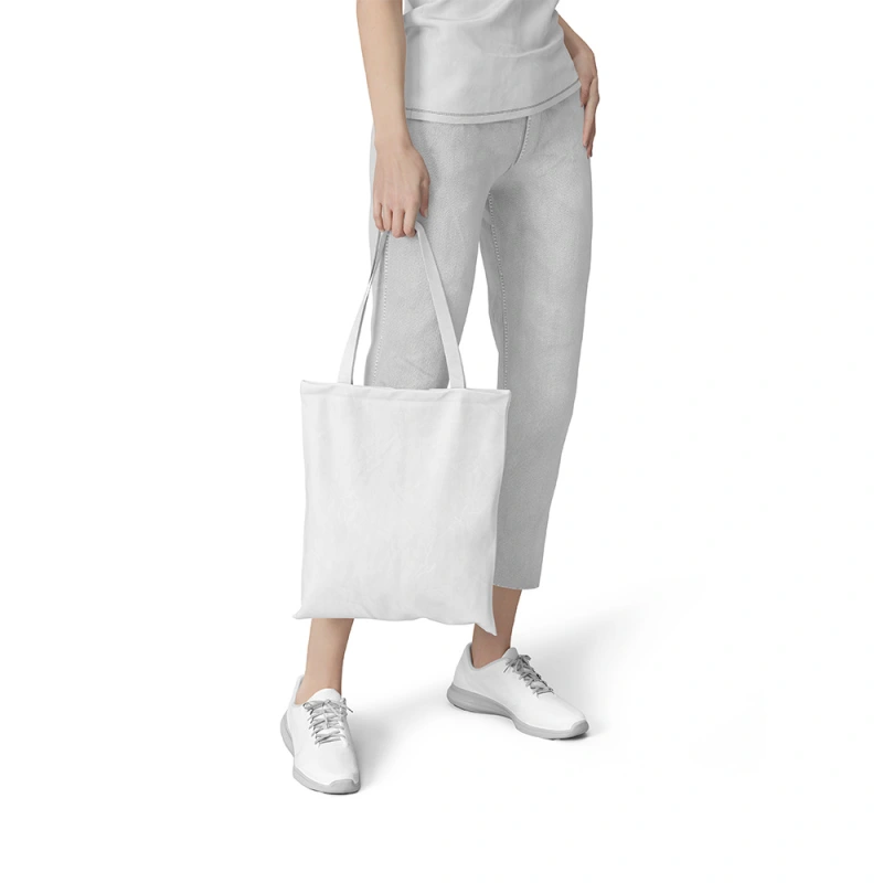 TBG23-Sublimation Tote Bag With Color Handle