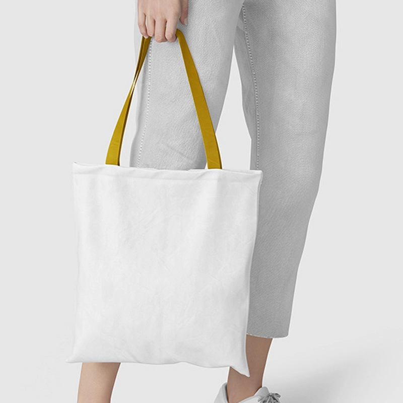 TBG23-Sublimation Tote Bag With Color Handle