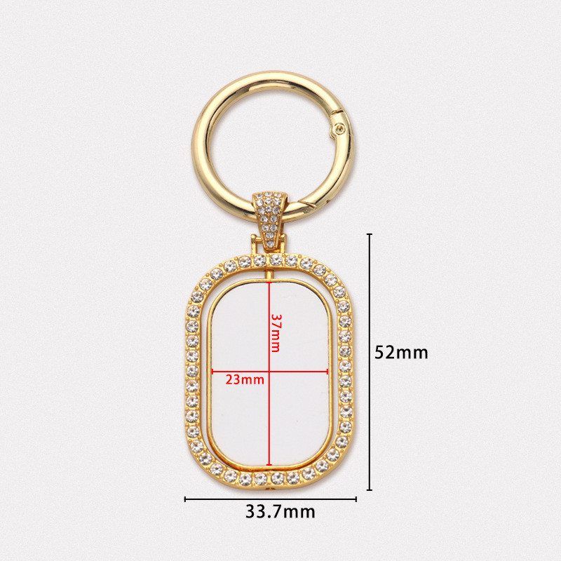 MKC79-Sublimation Rotating Keychain