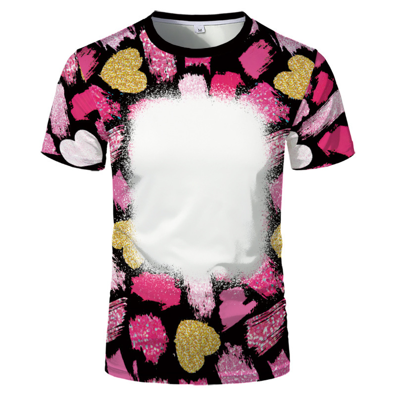 BCT08-Sublimation Bleach T Shirt