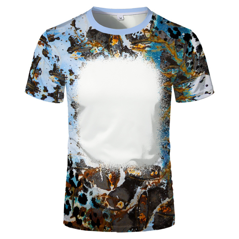 BCT08-Sublimation Bleach T Shirt