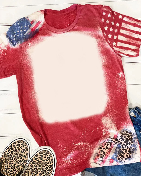 BCT13-Sublimation Bleach T-shirt
