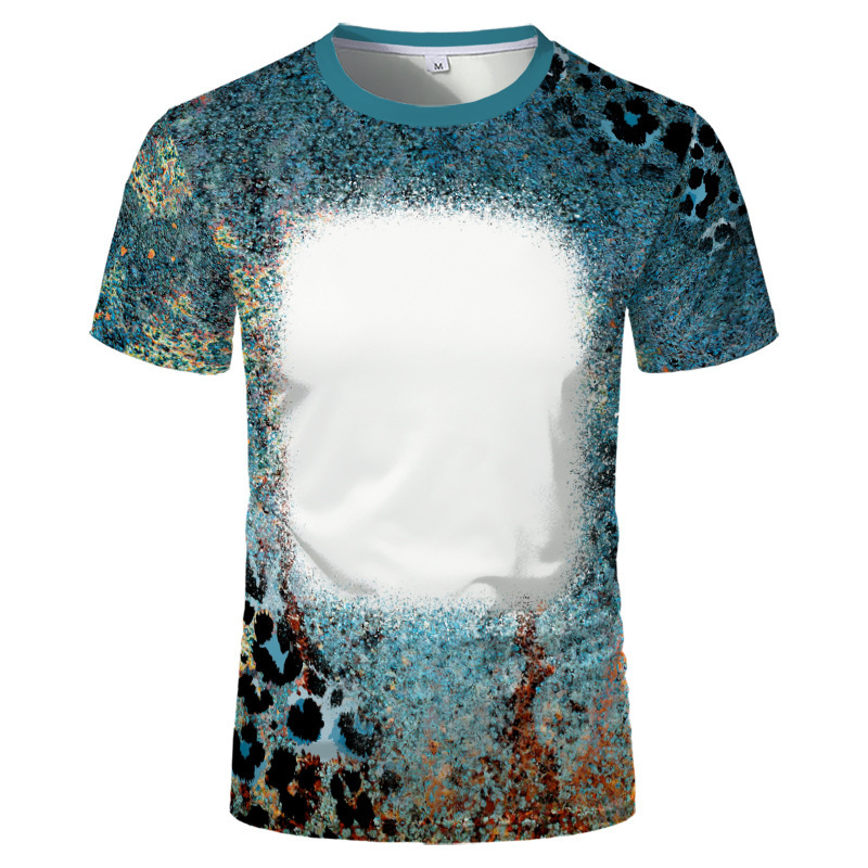 BCT08-Sublimation Bleach T Shirt
