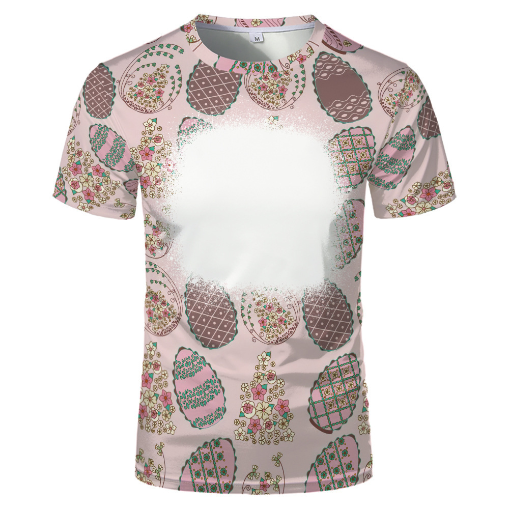 BCT17-Sublimation Easter Bleach T-shirt