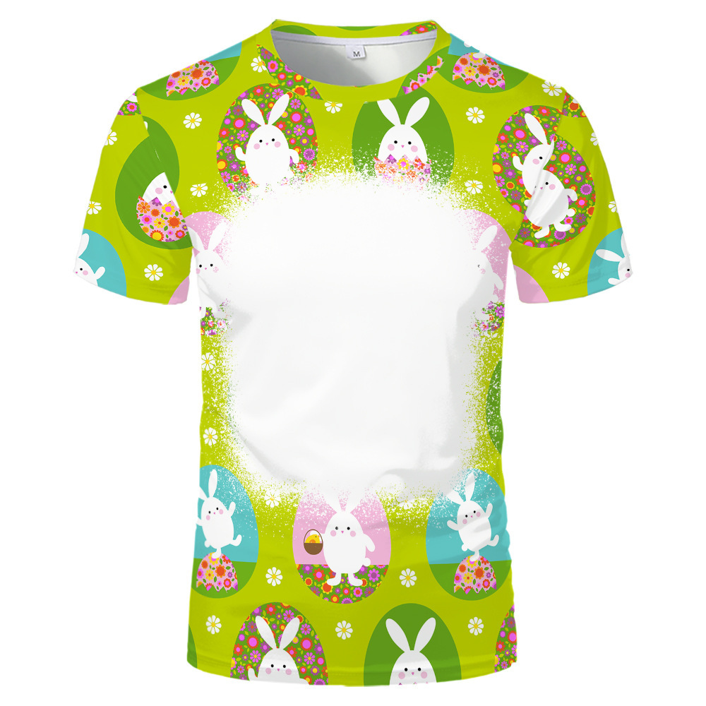BCT18-Sublimation Easter Bleach T-shirt