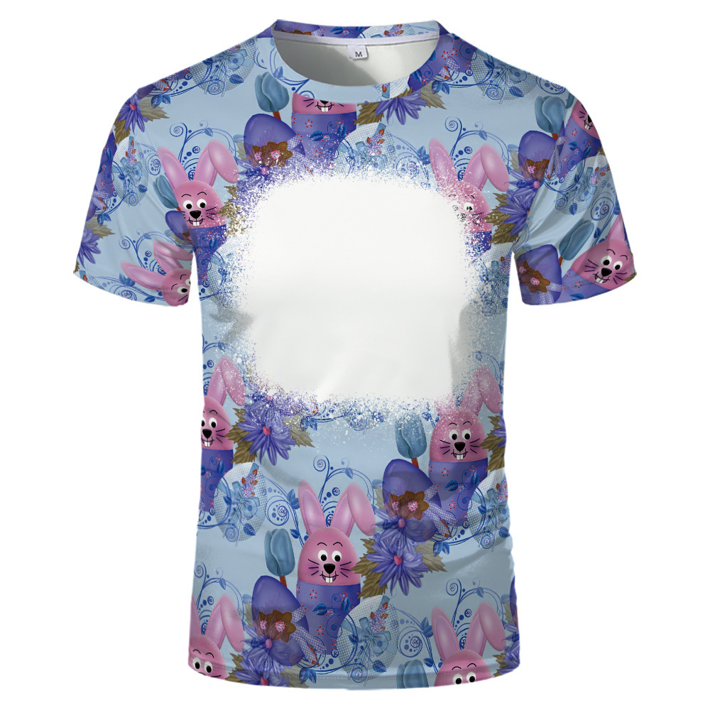 BCT17-Sublimation Easter Bleach T-shirt