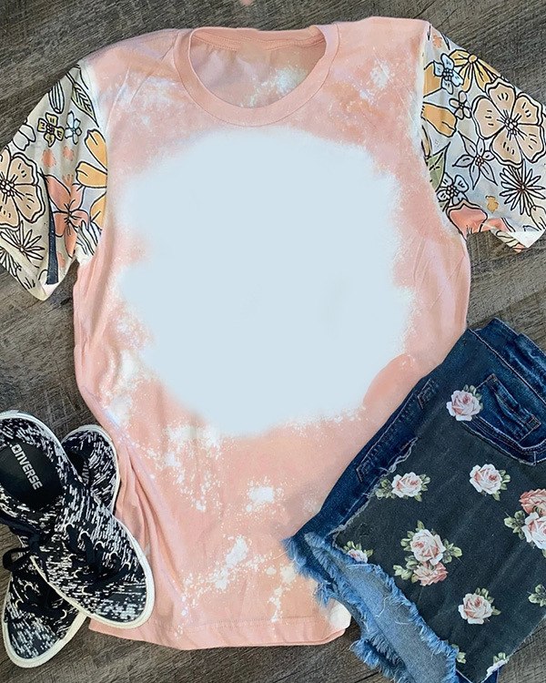 BCT14-Sublimation Bleach T-shirt
