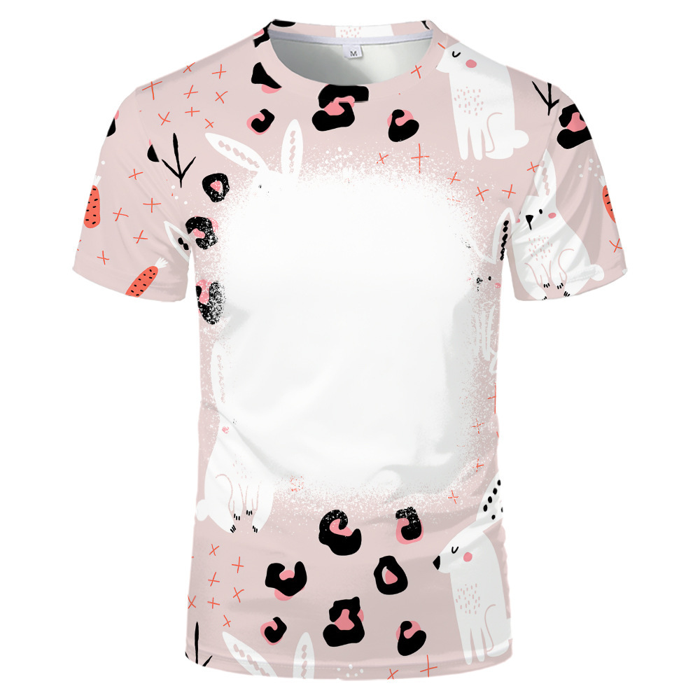 BCT17-Sublimation Easter Bleach T-shirt