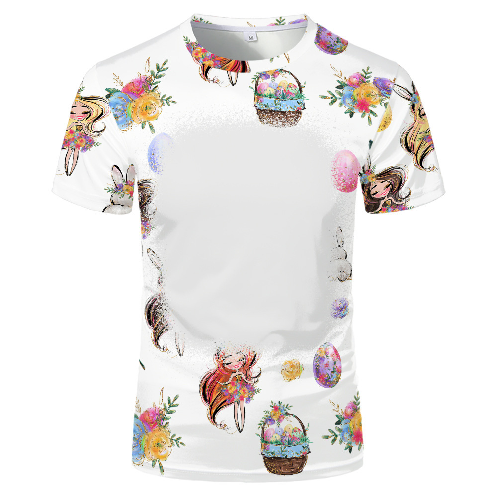 BCT18-Sublimation Easter Bleach T-shirt