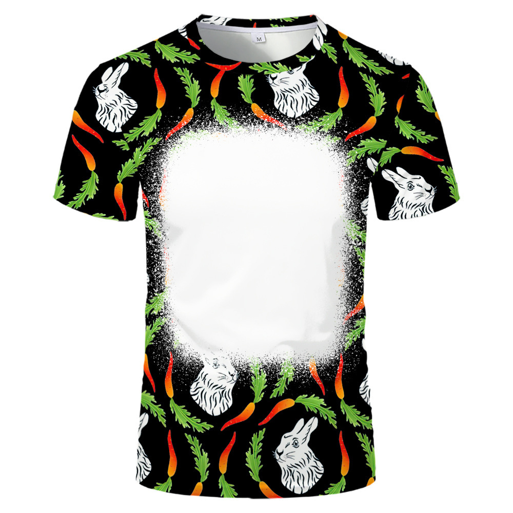 BCT18-Sublimation Easter Bleach T-shirt