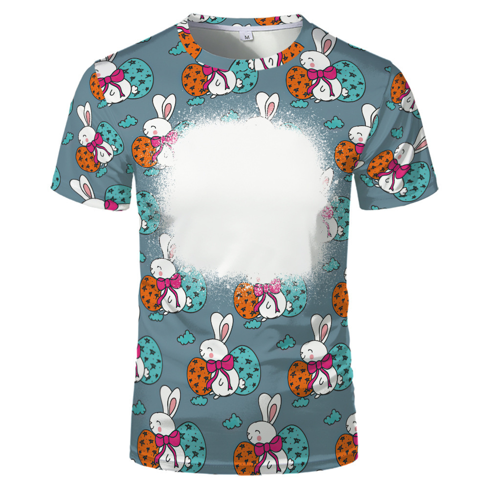 BCT17-Sublimation Easter Bleach T-shirt