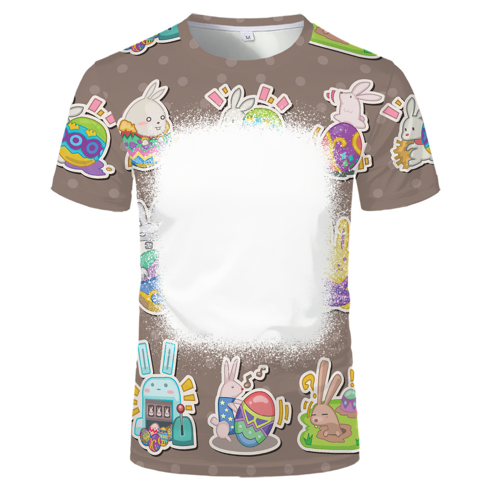 BCT18-Sublimation Easter Bleach T-shirt