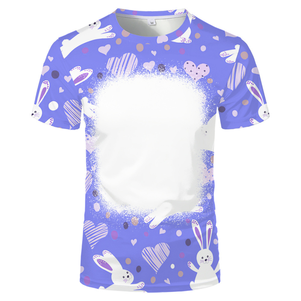 BCT18-Sublimation Easter Bleach T-shirt
