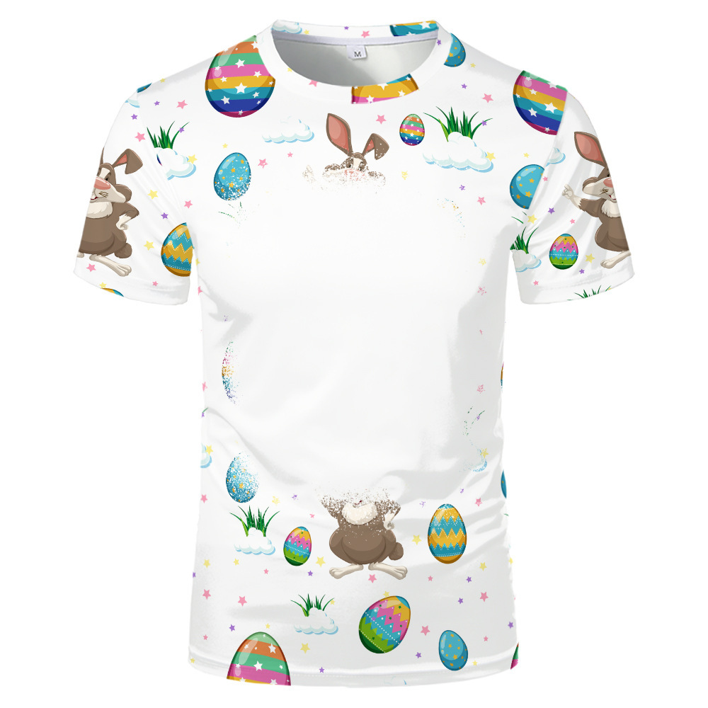 BCT18-Sublimation Easter Bleach T-shirt