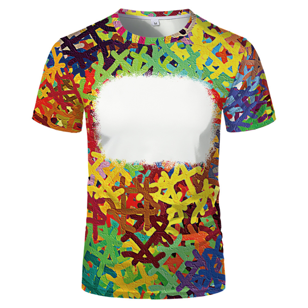 BCT20-Sublimation Bleach T-shirt
