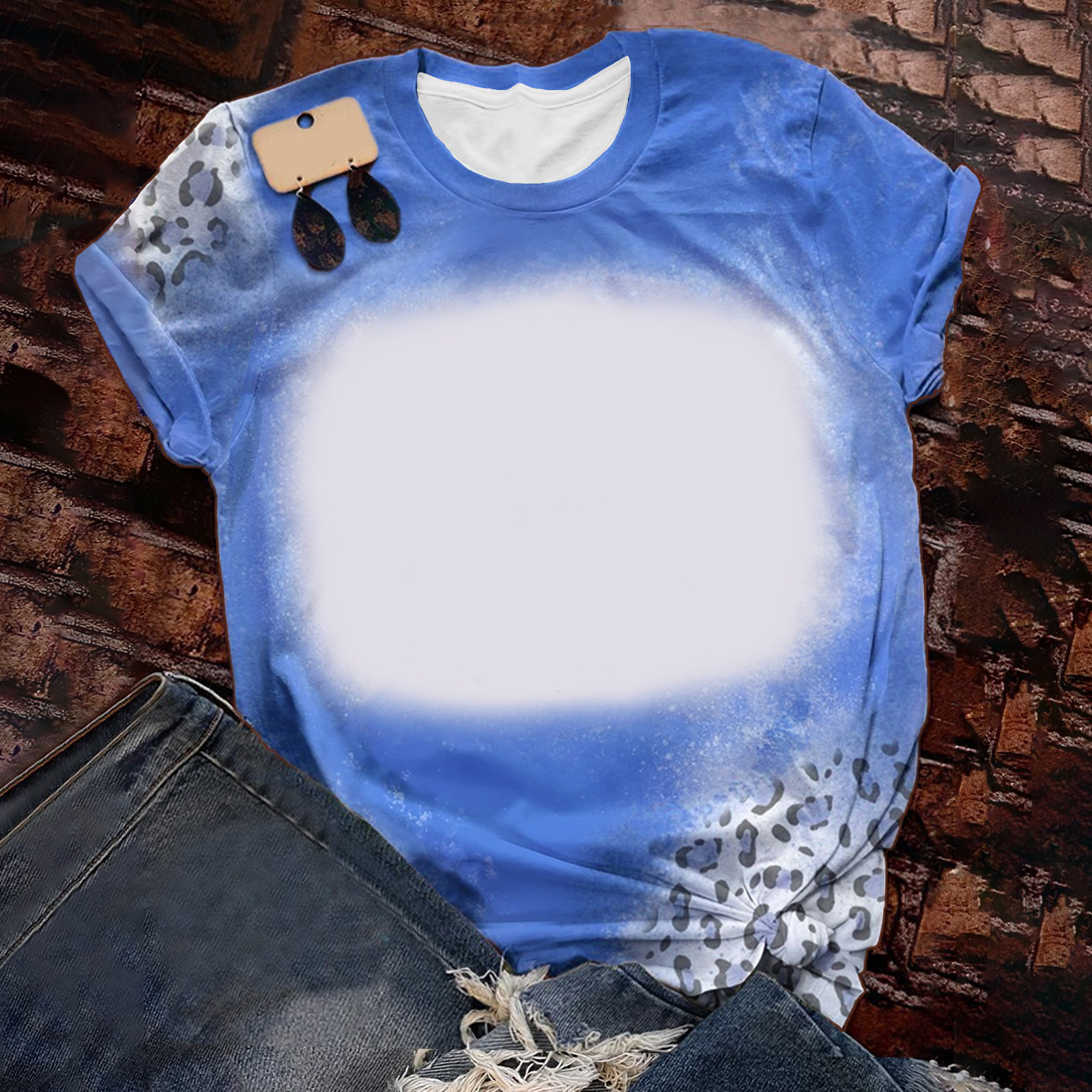 BCT22-Sublimation Bleach T-shirt