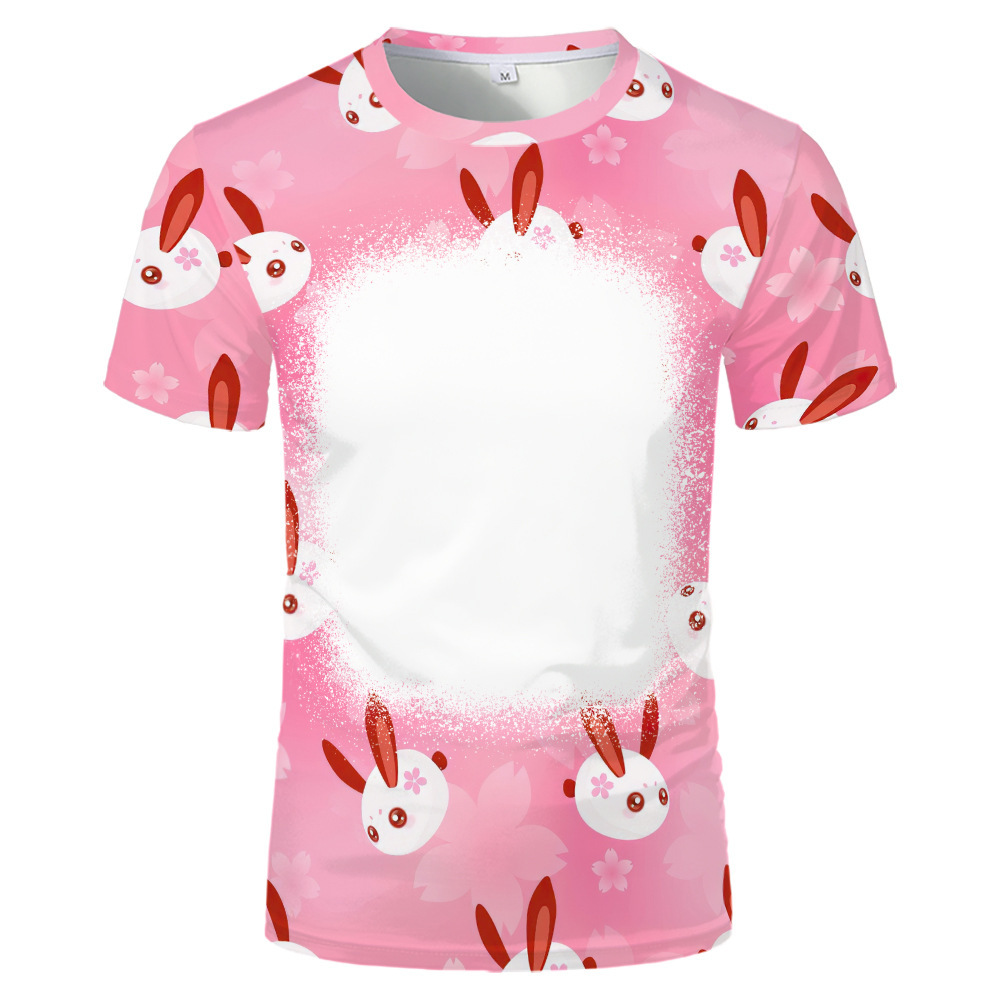 BCT18-Sublimation Easter Bleach T-shirt