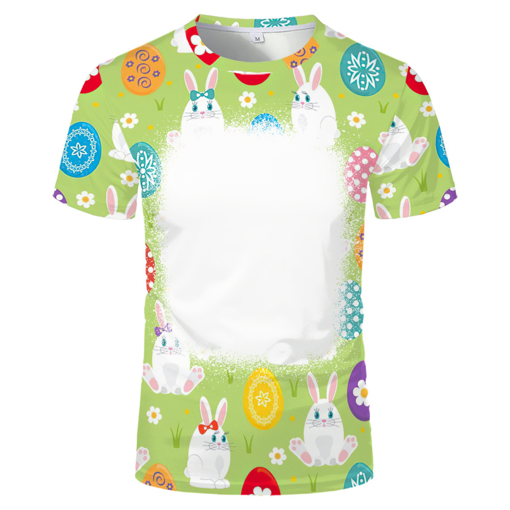 BCT18-Sublimation Easter Bleach T-shirt