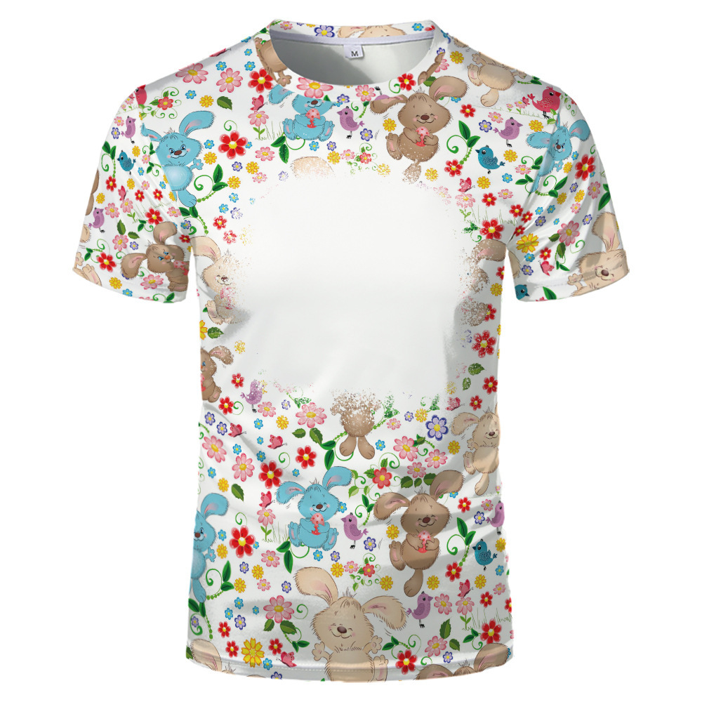 BCT17-Sublimation Easter Bleach T-shirt