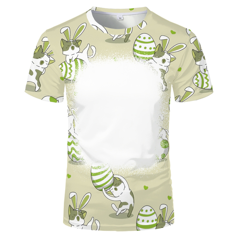 BCT18-Sublimation Easter Bleach T-shirt