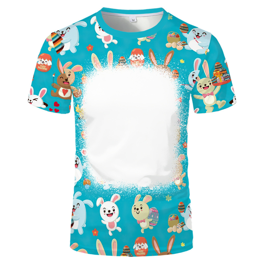 BCT17-Sublimation Easter Bleach T-shirt