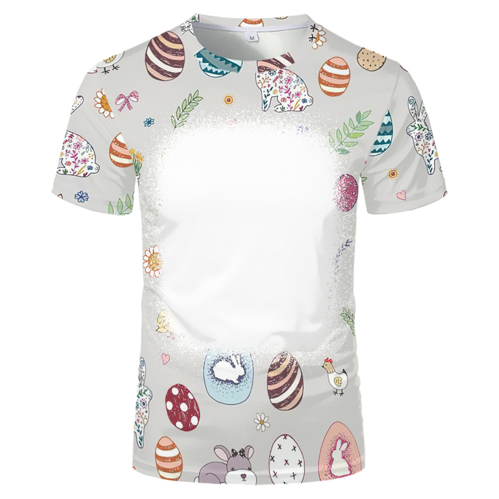 BCT18-Sublimation Easter Bleach T-shirt