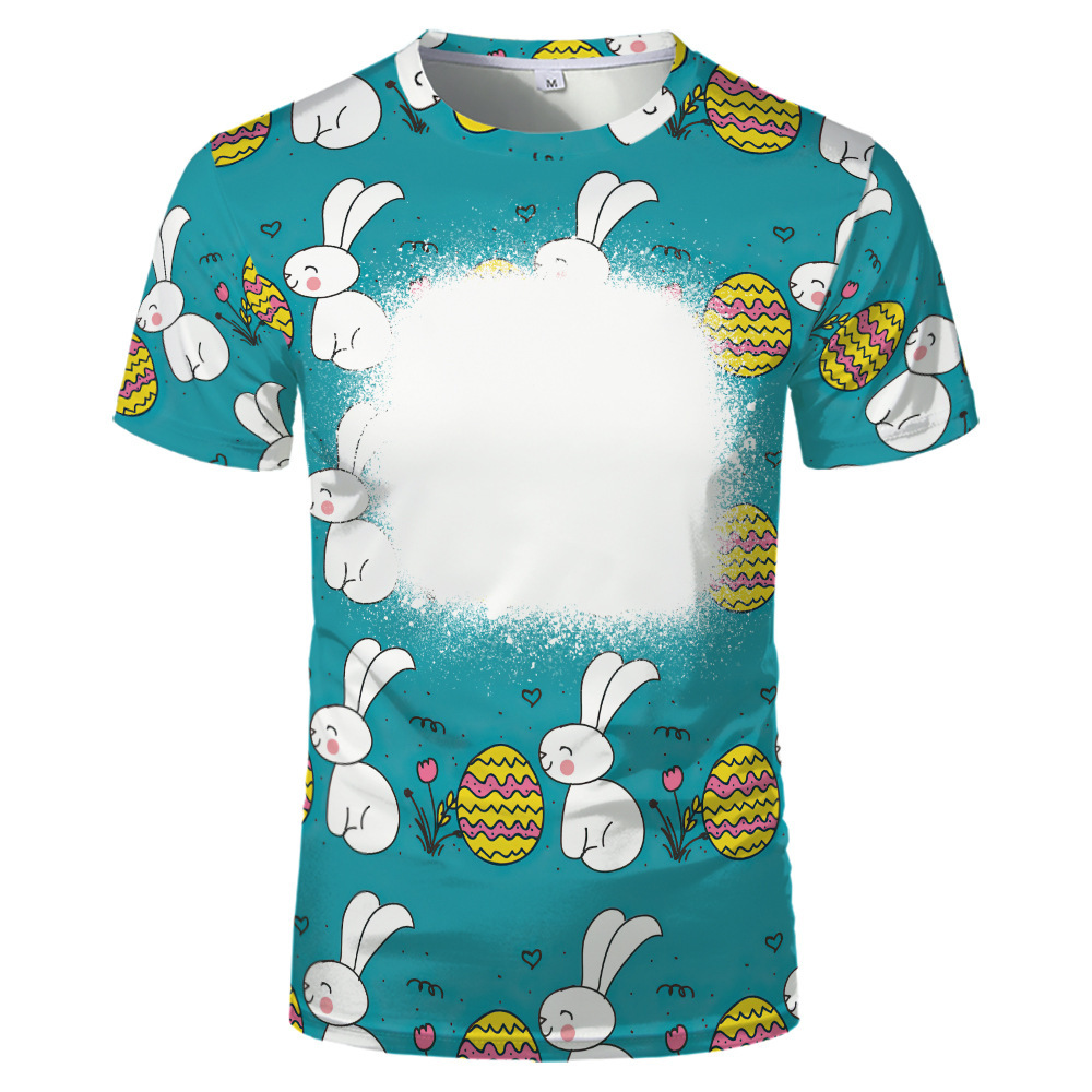 BCT17-Sublimation Easter Bleach T-shirt