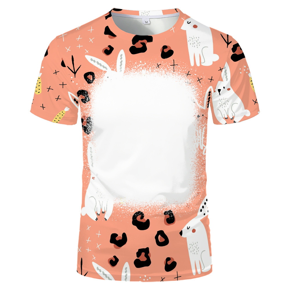 BCT17-Sublimation Easter Bleach T-shirt