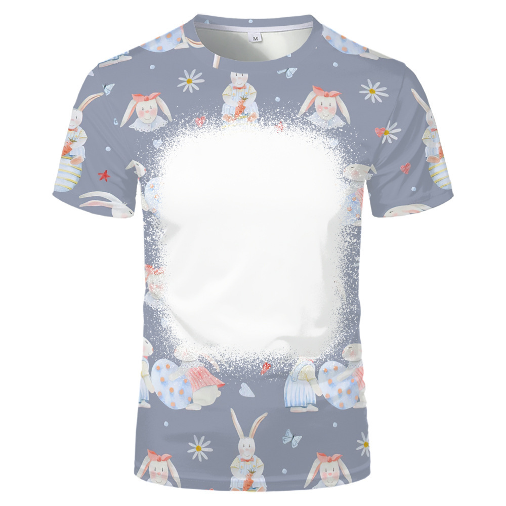 BCT18-Sublimation Easter Bleach T-shirt