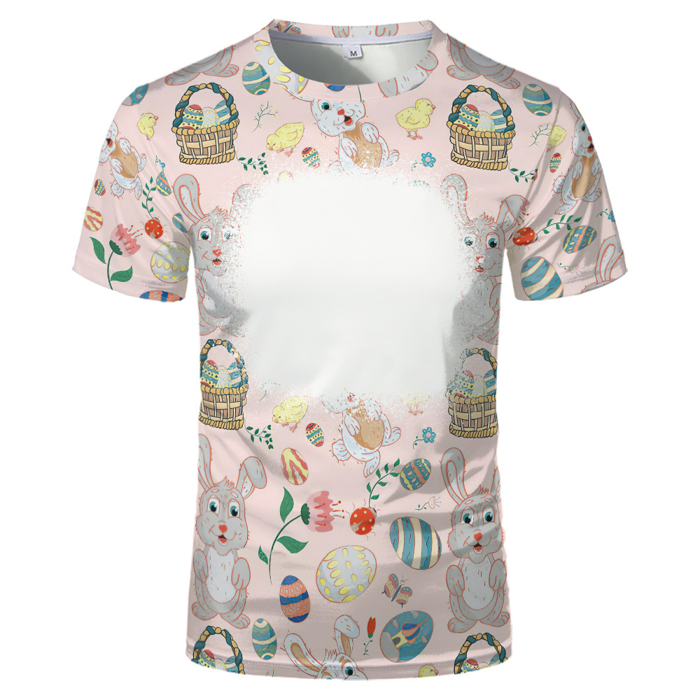 BCT17-Sublimation Easter Bleach T-shirt
