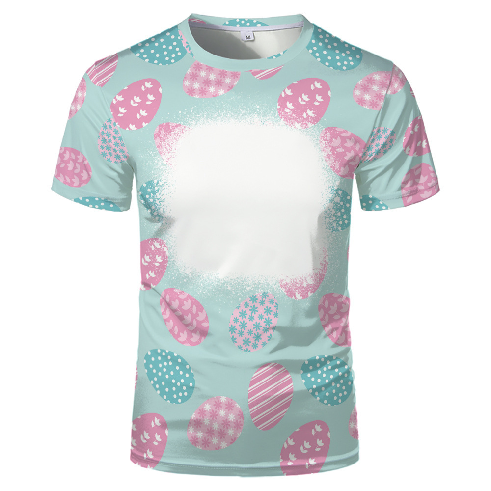BCT17-Sublimation Easter Bleach T-shirt