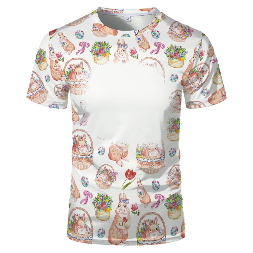 BCT17-Sublimation Easter Bleach T-shirt