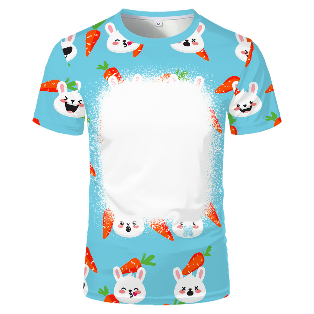 BCT18-Sublimation Easter Bleach T-shirt