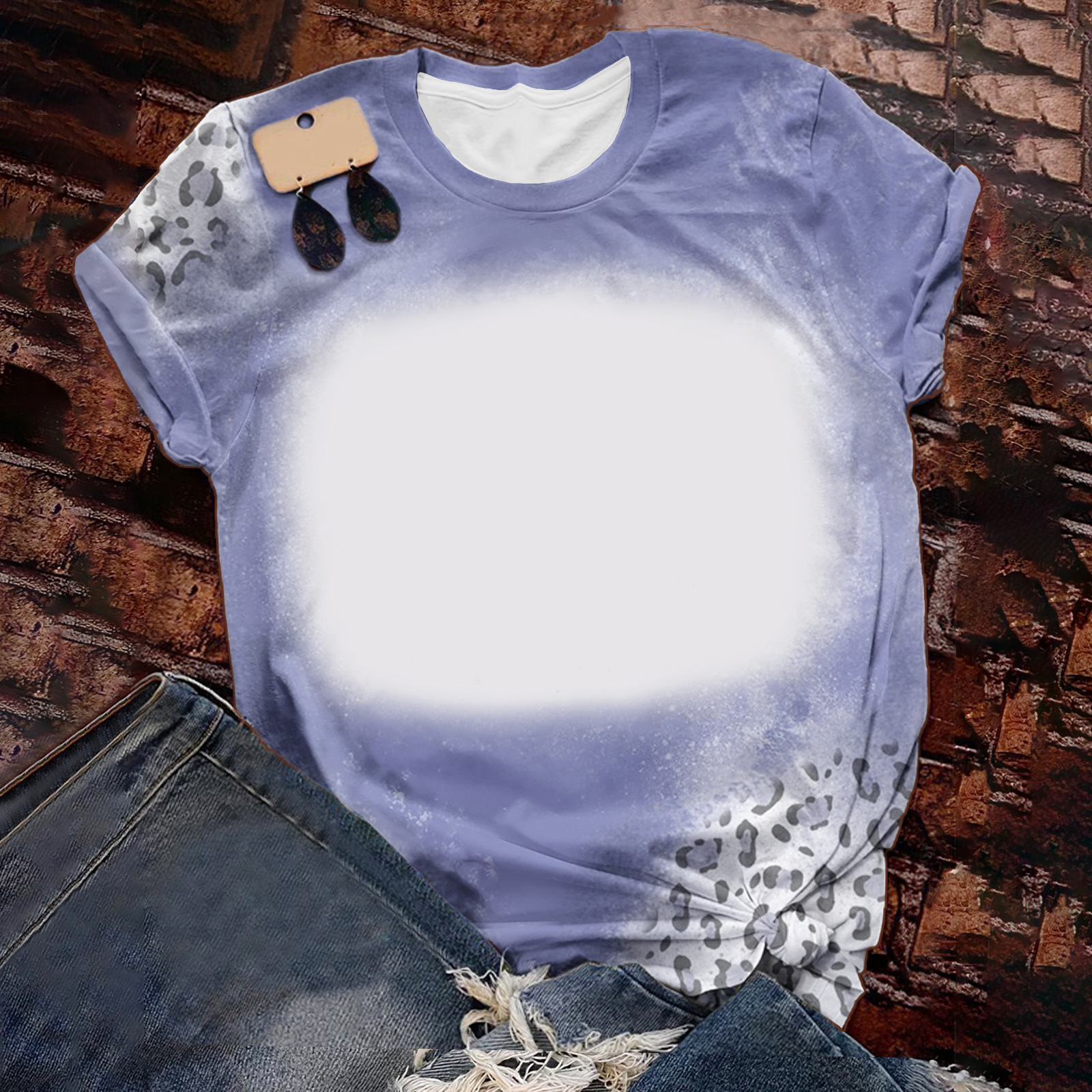 BCT22-Sublimation Bleach T-shirt