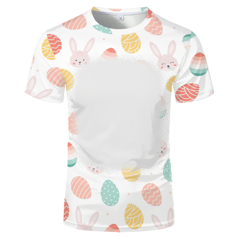 BCT17-Sublimation Easter Bleach T-shirt
