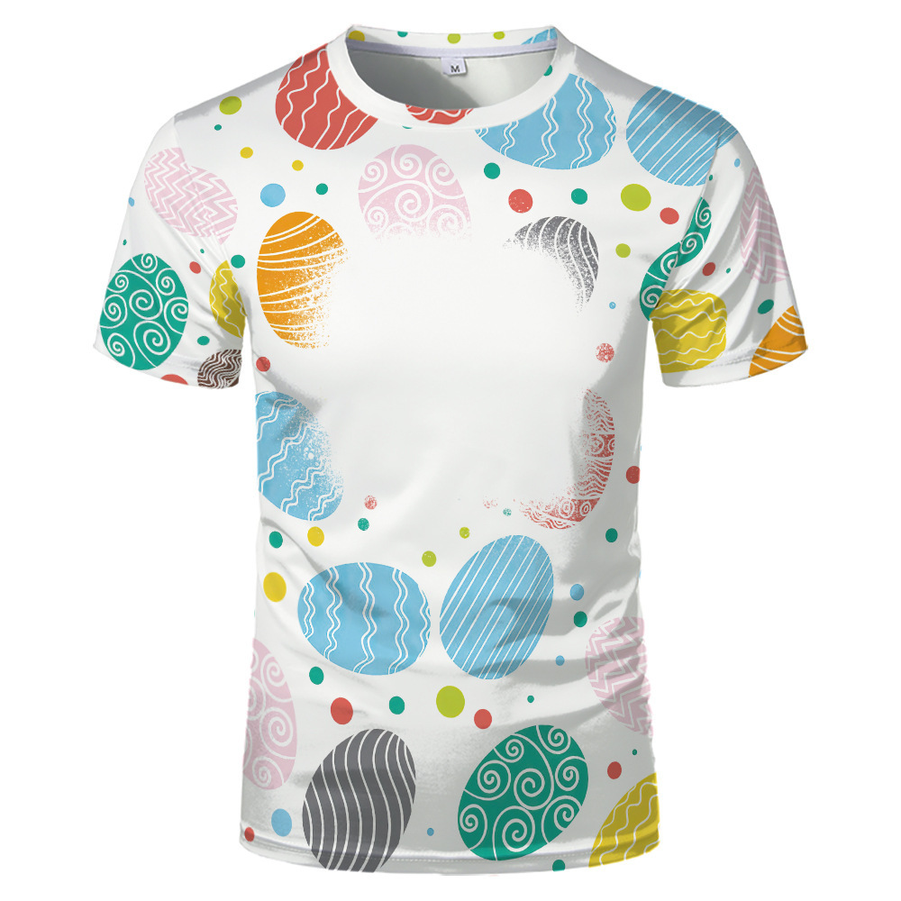 BCT17-Sublimation Easter Bleach T-shirt