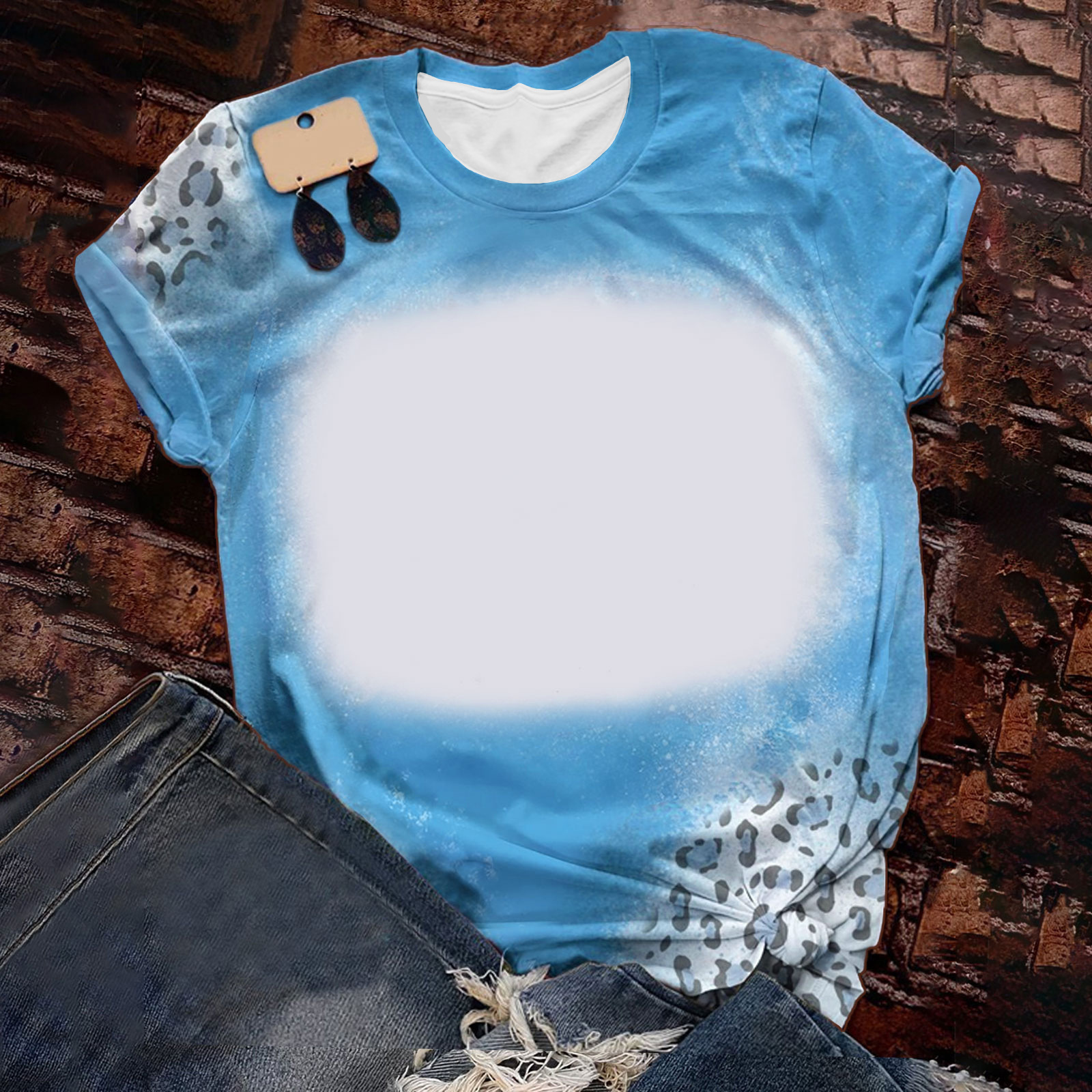 BCT22-Sublimation Bleach T-shirt